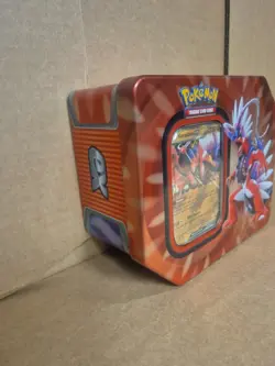 Empty Pokemon TCG: Paldea Legends Tin Koraidon SVP 029 Black Star Promo Included - Image 3