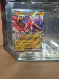 Empty Pokemon TCG: Paldea Legends Tin Koraidon SVP 029 Black Star Promo Included - Image 4