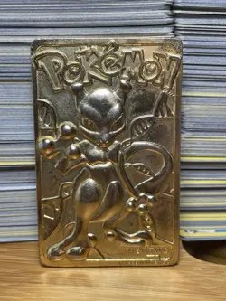 Pokemon 23K Gold Plated Mewtwo Trading Card 1999 Burger King Limited Edition - Image 5