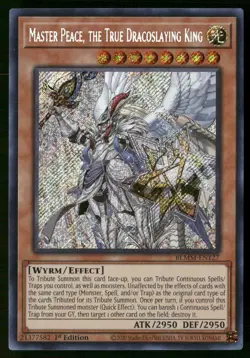 Master Peace, the True Dracoslaying King BLMM-EN127 Yu-Gi-Oh 1st Edition NM - Image 1