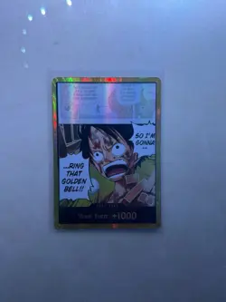 One Piece Gold DON!! OP15 Luffy Ring That Golden Bell Adventure On Kamis Island - Image 1