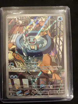 Pokemon Card Squirtle 148/142 Illustration Rare Stellar Crown Near Mint - Image 1