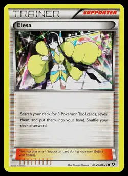 Pokemon Card - Elesa Legendary Treasures: Radiant Collection RC20/RC25 Holo - Image 1