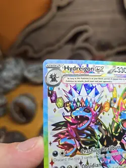 Pokemon TCG Hydreigon EX Full Art Ultra Rare Holo Card Surging Sparks 223/191 Nm - Image 4