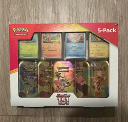 Pokemon Card Scarlet & Violet 151 5x Mini Tins Costco 10 Packs & Promos - Image 1