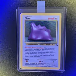 🔥 Ditto 3/62 🔥 Original Holo Rare Fossil Set Pokemon Card WOTC TCG 1999 - Image 1