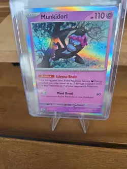 Pokemon Munkidori TCG Holo Prismatic Card 044/131 Evolutions - Image 2