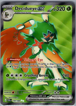 Decidueye ex 100/088 ME03: Perfect Order - Pokemon Card - NM - Image 1
