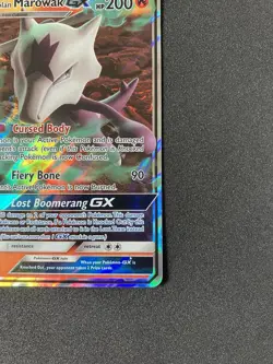 Alolan Marowak GX SM187 Ultra Rare Holo Promo Pokemon Card - Image 3