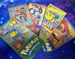 Pokemon Topps TV Animation Edition Series 2 Jumbo Holo Cards Complete Set Of 5 - Image 1