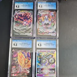 Pokemon Japanese mixed lot of 4 graded cards CGC 10 9.5 - Image 1