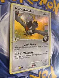 STARAPTOR FB LV. 50 Supreme Victors POKEMON Holo 2009 Trading Card 11/147 MP - Image 2