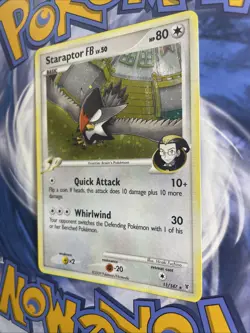 STARAPTOR FB LV. 50 Supreme Victors POKEMON Holo 2009 Trading Card 11/147 MP - Image 3