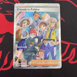 Pokemon TCG Friends In Paldea 137/131 Trainer Full Art Prismatic Evolutions NM - Image 1