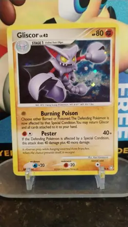 GLISCOR Legends Awakened Series POKEMON Holo 2008 Trading Card 5/146 - Image 1