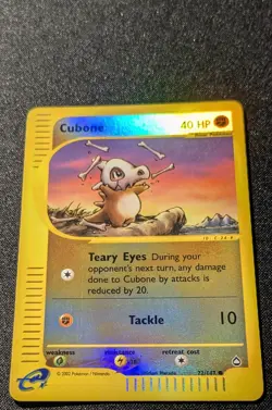 Pokemon AQUAPOLIS - #72/147 Cubone - Reverse Holo - ENG - Near Mint - Image 4