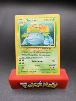 Venusaur 15/102 WoTC 1999 Base Set Unlimited Holo Rare - Pokemon TCG - MP/HP - Image 1