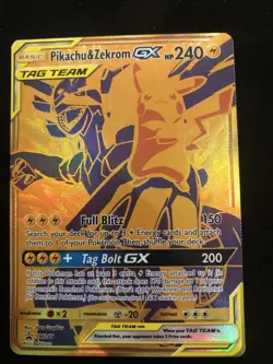 Pokemon TCG Pikachu & Zekrom GX SM248 Sun Moon Black Star Promo NM/M - Image 1
