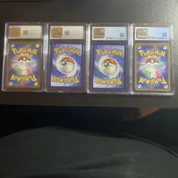 4 Pack of CGC Graded Good Way 9 Pokemon Cards With Two Japanese And Two English - Image 2