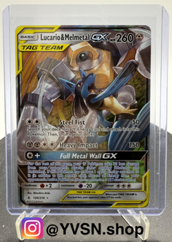Pokemon Unbroken Bonds Tag Team Lucario & Melmetal GX 120/214 *see description* - Image 1