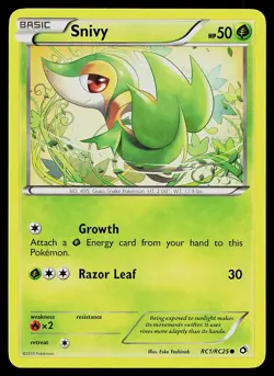 Pokemon Snivy Legendary Treasures: Radiant Collection RC1/RC25 Common Holo - Image 1
