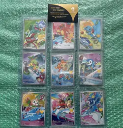 Pokemon First Partner Illustration Collection Series 1 - All 9 Promo - Full Set - Image 1