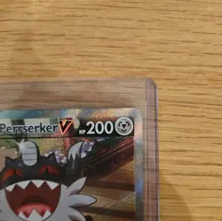 Galarian Perrserker V 184/196 Pokemon TCG Lost Origin NM - Image 4