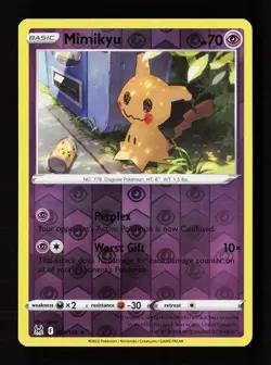 Mimikyu 080/196 Rare Lost Origin Pokemon Reverse Holo Near Mint - Image 1