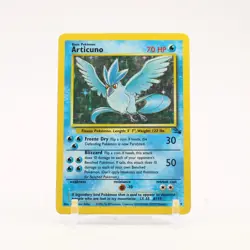 Articuno - 2/62 Fossil Unlimited Holo Rare Pokemon - MP - Image 1