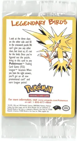 2000 Pokemon TCG Legendary Birds Black Star Promo Lot of 3 Sealed Promo Packs - Image 3