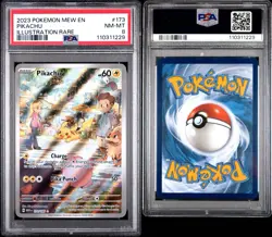 Pokemon Scarlet & Violet 151 Illustration Rare English Pikachu 173/165 PSA 8 - Image 3