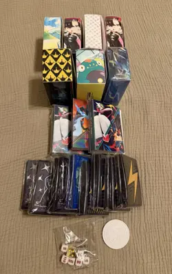 Pokemon Japan Post Stamp Box Iono Marnie Deck Boxes Sleeves Albums Lot - Image 5