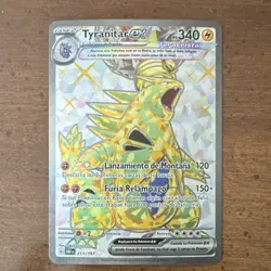 SPANISH Pokemon Tyranitar EX 211/197 Obsidian Flames Full Art Holo Ultra Rare - Image 1