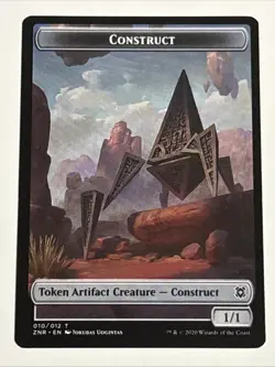 MTG Zendikar Rising Construct Token 010/012 NM - Image 1