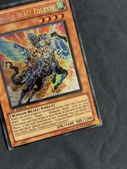 Gladiator Beast Equeste LCGX-EN251 - 1st edition Secret Rare LCGX LP/NM dmg. - Image 2