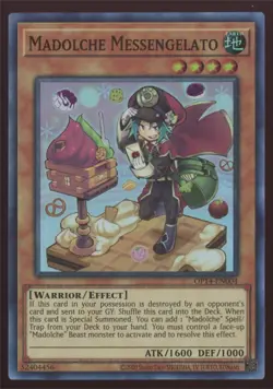 Yu-Gi-Oh! Madolche Messengelato #OP14-EN004 Unlimited Rare - Image 1