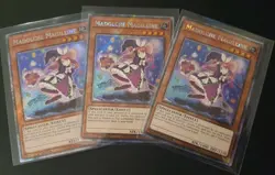 3x Madolche Magileine RA04-EN185 Platinum Secret Rare 1st Ed YUGIOH NM Playset - Image 1
