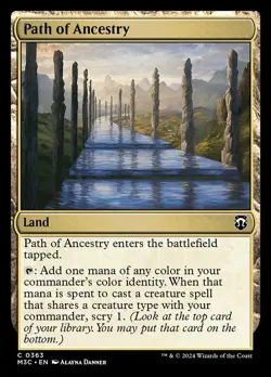 Path of Ancestry Light Play, English Magic the Gathering MTG Commander: Modern H - Image 1