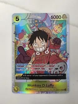 2024 ONE PIECE 500 YEARS IN THE FUTURE MONKEY D. LUFFY- ERROR CARD OP07-109 - Image 1