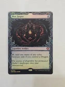 Magic the Gathering Tarkir Dragonstorm Mox Jasper Showcase Foil Card 0325 D225 - Image 1