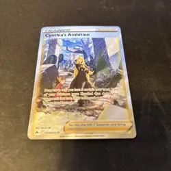 Cynthia's Ambition GG60/GG70 Crown Zenith: Galarian Gallery Holo Card NM - Image 2