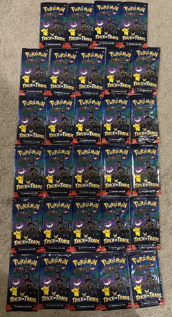 29x Halloween Pokemon TCG: 2024 Trick or Trade Card Packs Booster Bundle - Image 1