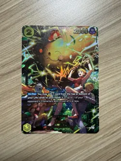 Bandai One Piece CCG Zeus SP OP11-106 R Foil Character Card 2000 Power - Image 1