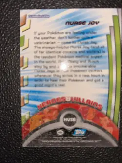 TOPPS POKEMON SERIES 3 HV16 NURSE JOY CARD TV ANIMATION - Image 2