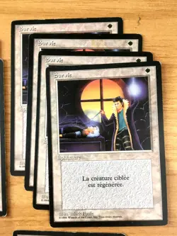 LOT de 12 Playsets 3eme Edition Bords Noirs FBB Magic the Gathering MTG Blanc - Image 5
