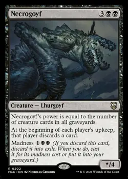 Necrogoyf Light Play, English Magic the Gathering MTG Commander: Modern Horizon - Image 1