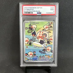 Pokemon Clobbopus 207/191 Surging Sparks Illustration Rare Holo PSA 9 EN 2024 - Image 1