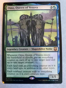 MTG FOIL Omo, Queen of Vesuva M 002 M3C Modern Horizons NM - Image 2