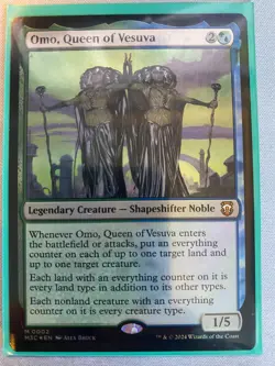 MTG FOIL Omo, Queen of Vesuva M 002 M3C Modern Horizons NM - Image 3