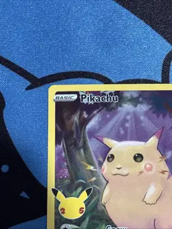 PIKACHU FULL ART HOLO 25TH ANNIVERSARY EDITION POKEMON. - Image 2